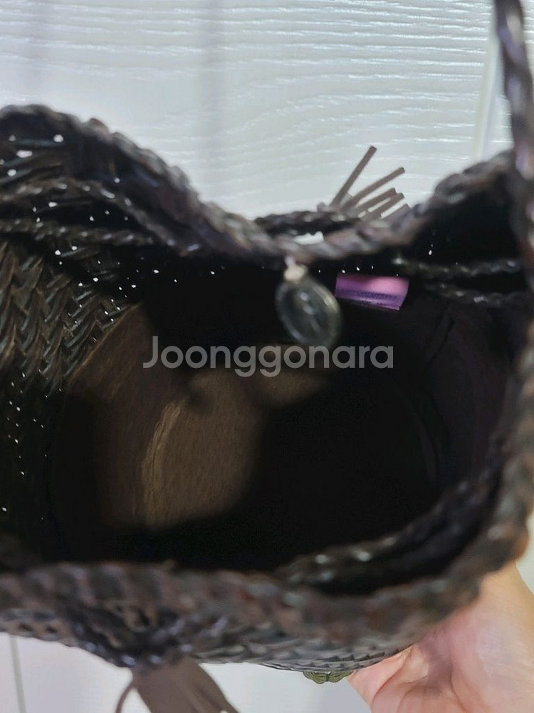 드레곤디퓨젼 라탄 버킷백 브라운--4