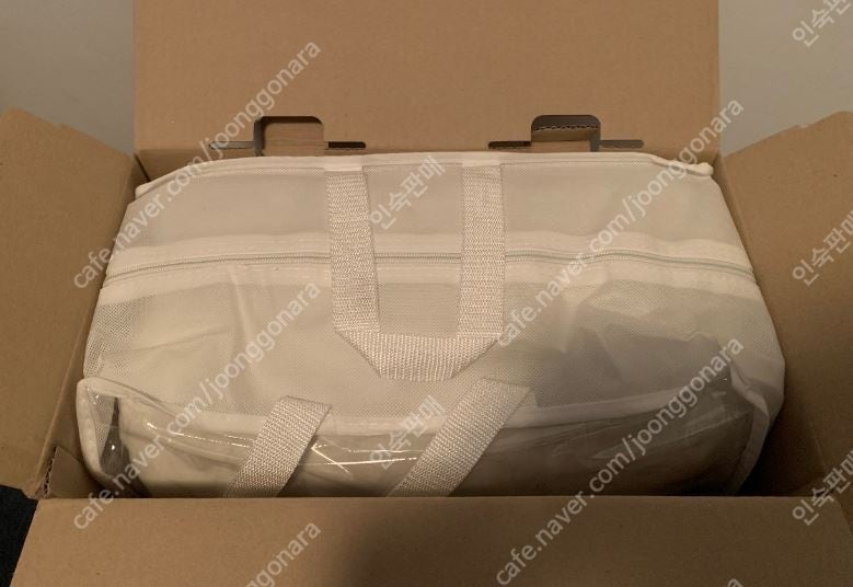 밀리홈 프리미엄 구스이불 퀸사이즈 급처박스. 이미지