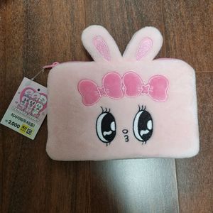 에스더버니 벨벳 파우치 분홍토끼