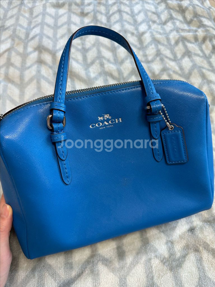 코치 블루 사첼백--0