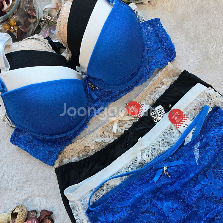 패션 브라팬티세트 75B 4세트 묶음 판매 여성속옷세트--0