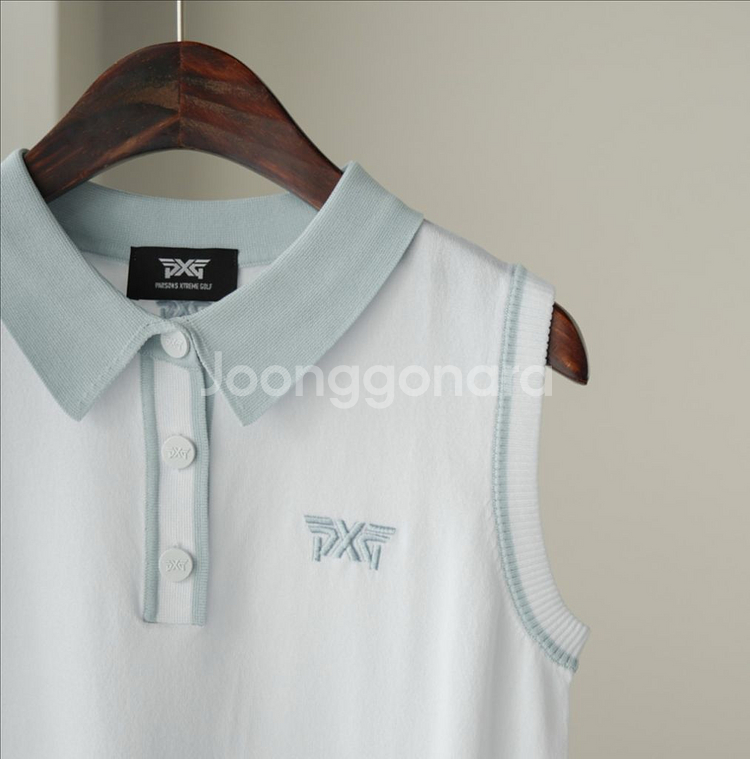 PXG 골프 여성 베이직 카라 썸머 반팔 스웨터--7