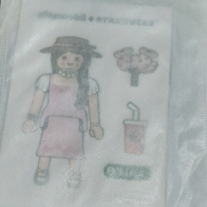 무료배송 스타벅스 플레이모빌 벨라 스티커 미개봉