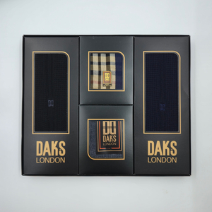 [새상품] DAKS 닥스 양말 손수건 스카프 세트 4P