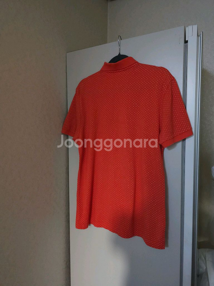 라코스테 여성 도트 반팔 카라티셔츠 105--4