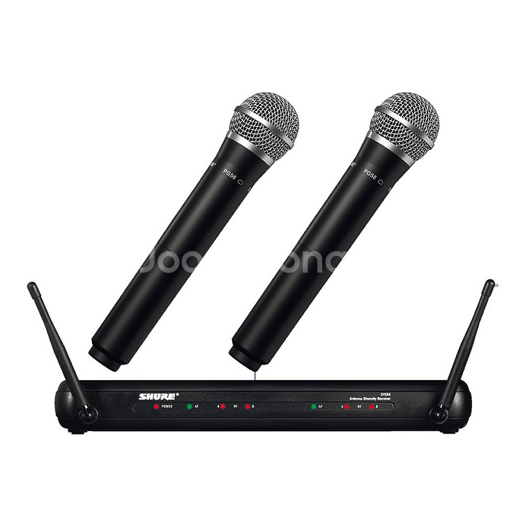 슈어 SHURE SVX288/PG58 2채널 무선마이--0