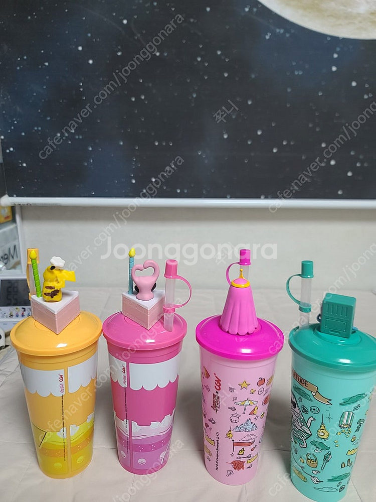 cgv 콜드컵 조명 도장 스템프 피규어 포함--5