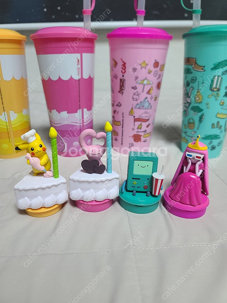 cgv 콜드컵 조명 도장 스템프 피규어 포함--8