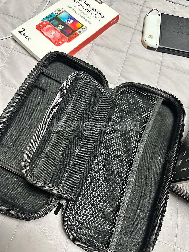 닌텐도 스위치 OLED 젤다 버전 + 프로콘 + 파우치--6
