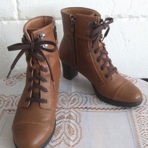 리얼 고트스킨 레이스업 앵클부츠 240