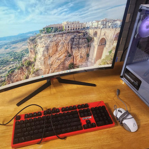 라이젠7+GTX1060+32인치 커브드모니터 풀세트!