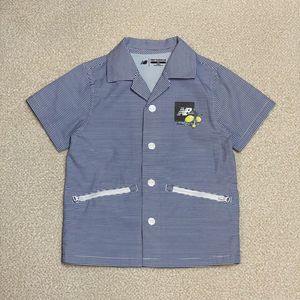 (정품) 뉴발란스 키즈 스트라이프 시어서커 남방 110
