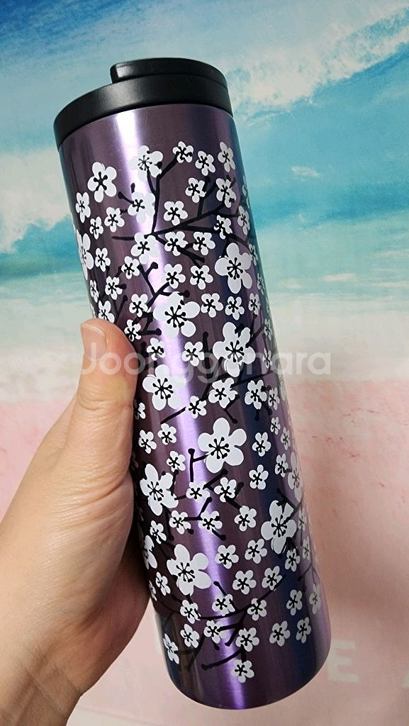 스타벅스 2017 퍼플 체리블라썸 트로이 텀블러 (아태--1