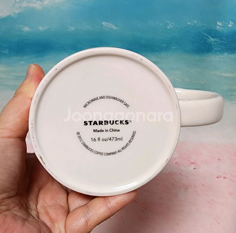 스타벅스 코리아 스크립트 화이트머그 (중고)--3