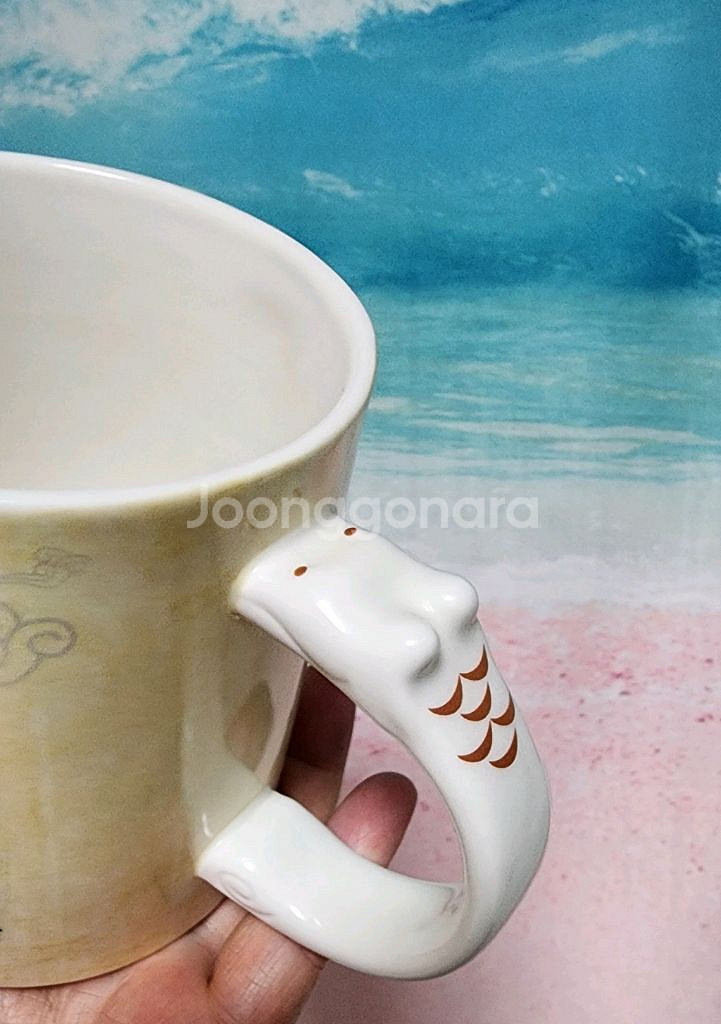 스타벅스 코리아 스크립트 화이트머그 (중고)--2