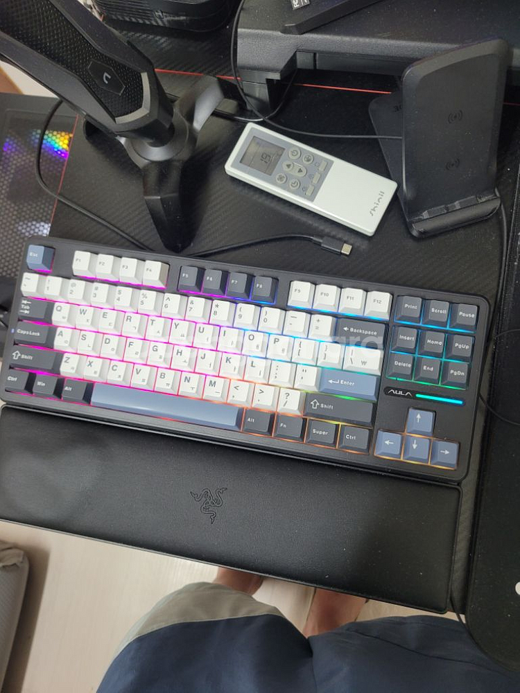 AULA 독거미 F87 pro 황축 팝니다--0