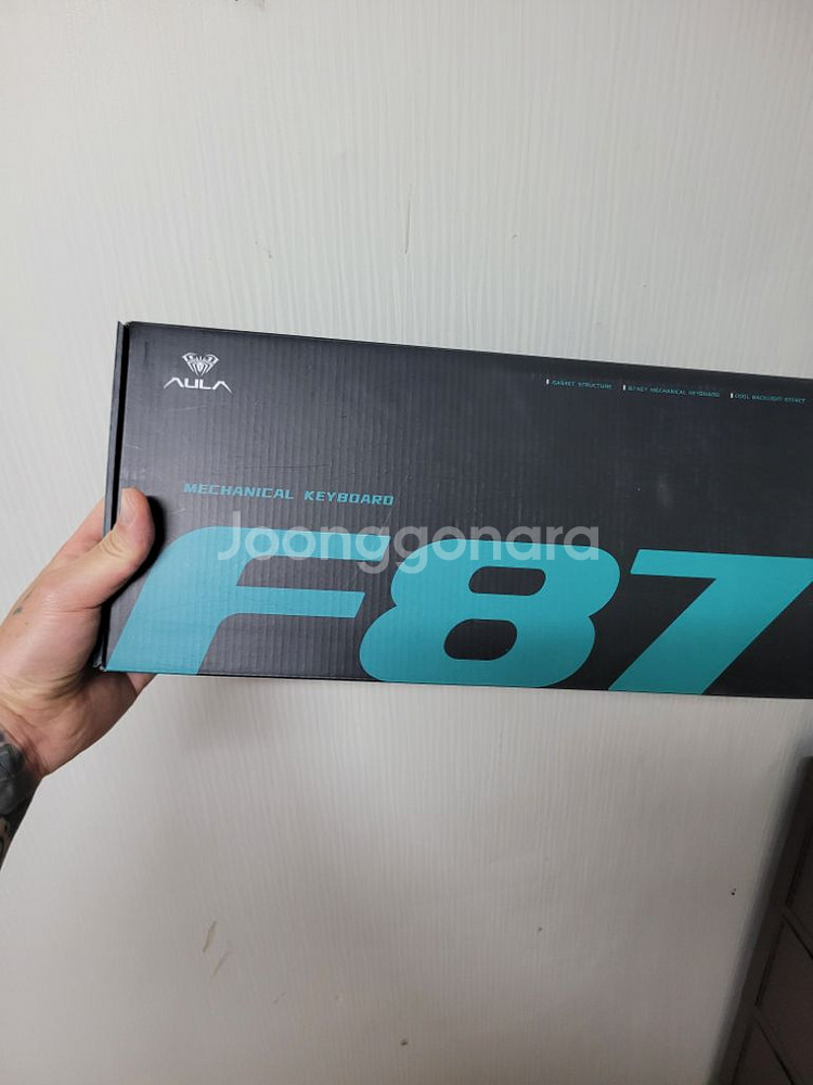 AULA 독거미 F87 pro 황축 팝니다--3