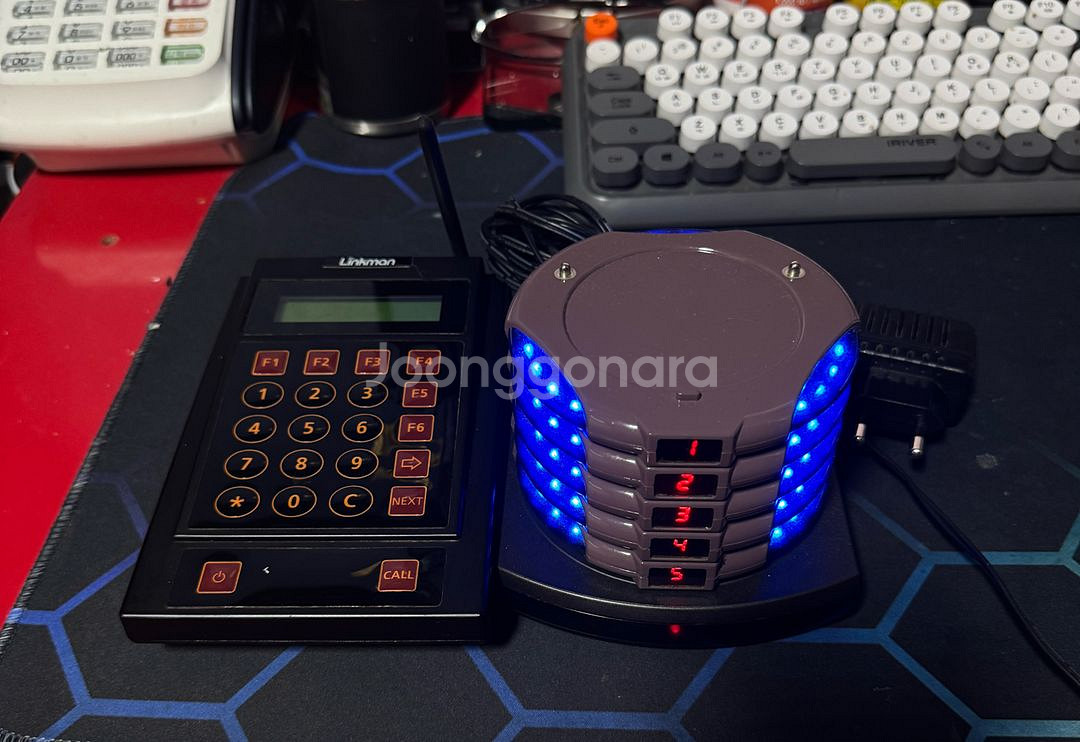 카페진동벨 5개, 번호 발신기 1개 링크제품--1