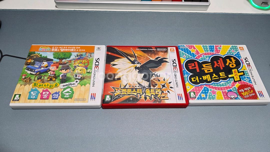 닌텐도 2DS XL +포켓몬 울썬+동숲+리듬세상 판매--8