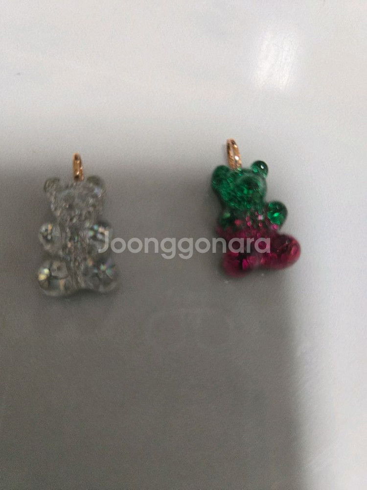 14k 고리 곰돌이 팬턴트--9