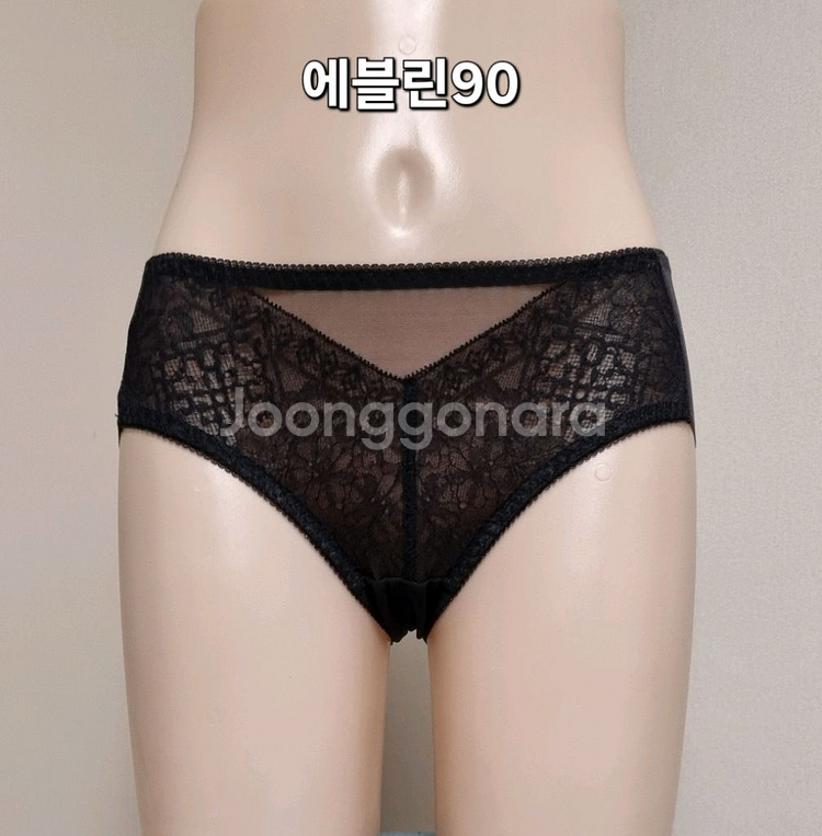 에블린 레이스 팬티 90 5장 일괄--2