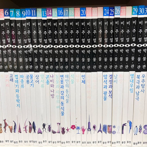 웅진 비주얼 박물관 88권 + 공룡대백과 + 인체의비밀