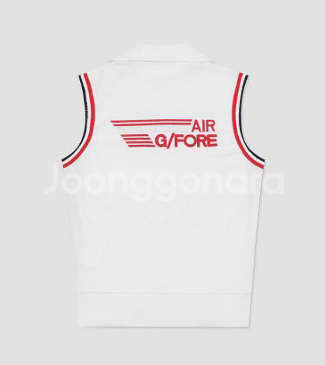 지포어 골프 여성 AIR/GFORE로고 테리 슬리브리스--1