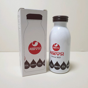 서울우유 초코맛 우유 텀블러 350ml 보온 보냉 레트