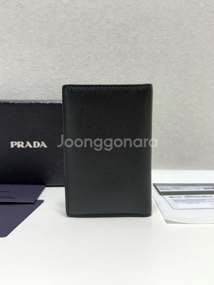 (정품A급)프라다 사피아노 오거니이저 카드지갑 금장--1