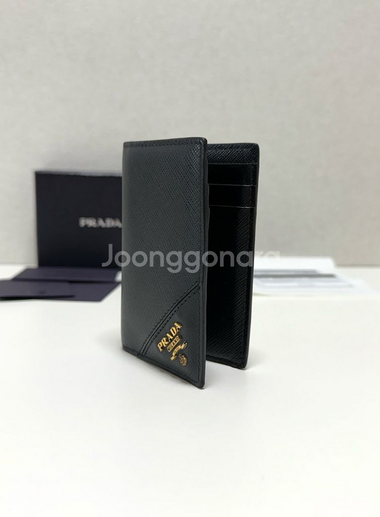 (정품A급)프라다 사피아노 오거니이저 카드지갑 금장--7
