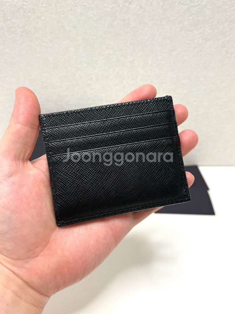 (정품A급)프라다 사피아노 삼각로고 카드지갑--3