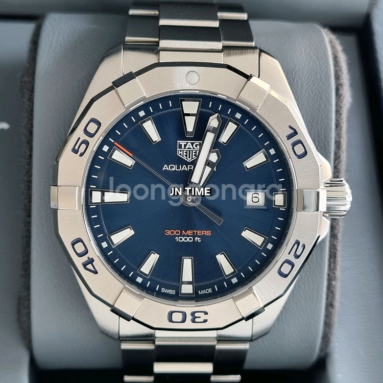 태그호이어 아쿠아레이서 300 쿼츠 청판 41mm--0