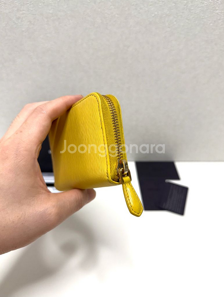 (풀구성)프라다 비텔로무브 메탈로고 지퍼 카드지갑--7