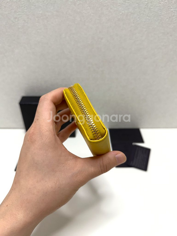 (풀구성)프라다 비텔로무브 메탈로고 지퍼 카드지갑--8