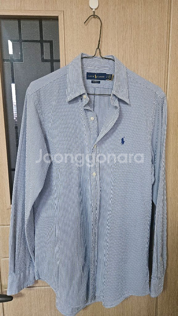 폴로 랄프로렌 시어서커 셔츠 네이비 클래식핏 S--0