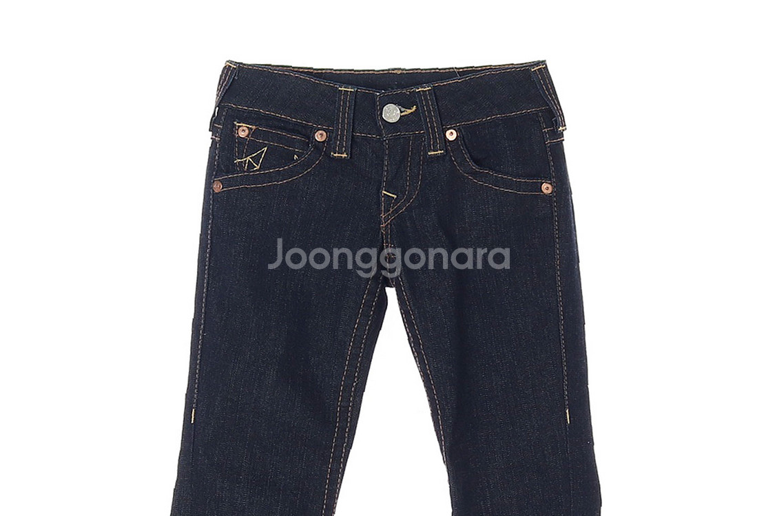 [XS]트루릴리전 W24 진청 생지 플레어진 부츠컷 데--1