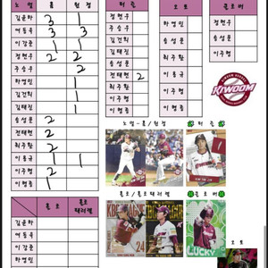 Kbo카드 판매합니다