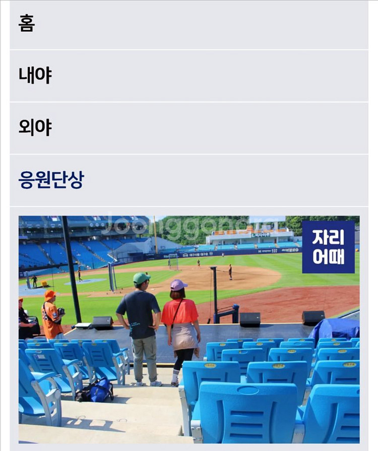 6/19 (목) 삼성 vs 두산 원정응원석 1-3구역--1