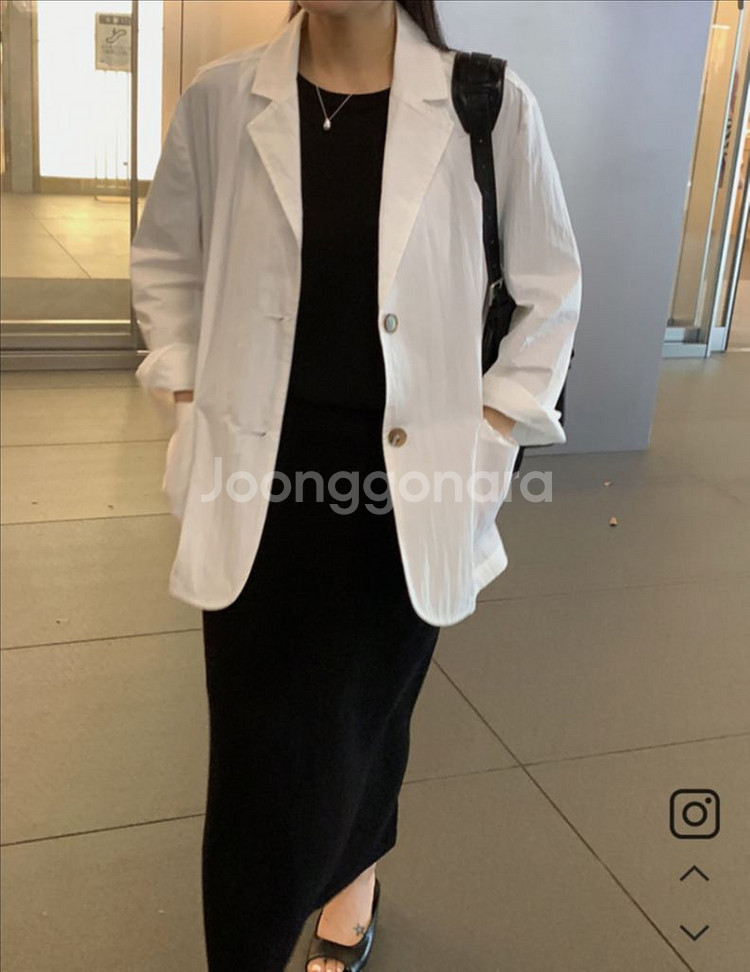 젬마월드 윈드자켓 여름자켓 하객룩 바스락자켓 카라자켓--1