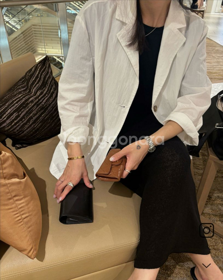 젬마월드 윈드자켓 여름자켓 하객룩 바스락자켓 카라자켓--3