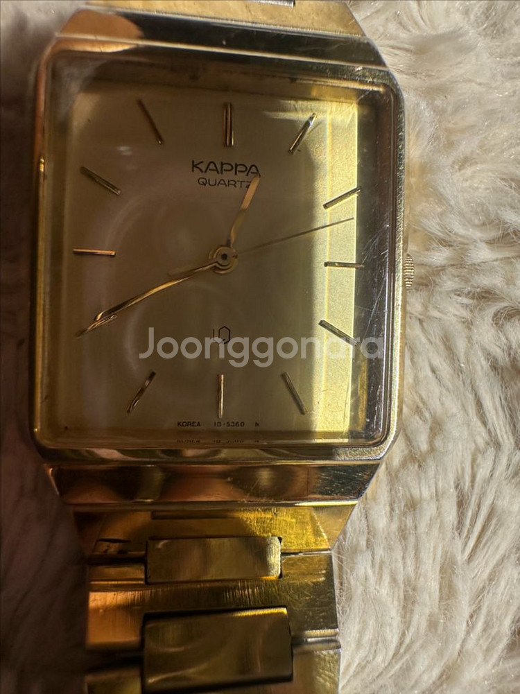 빈티지 삼성 카파 골드 사각 쿼츠 남성 시계판매합니다--2