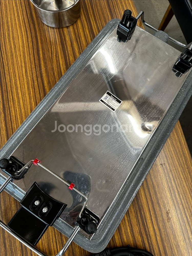 매직쉐프 전기그릴 와이드 대형 가정용 캠핑 고기 삼겹살--5