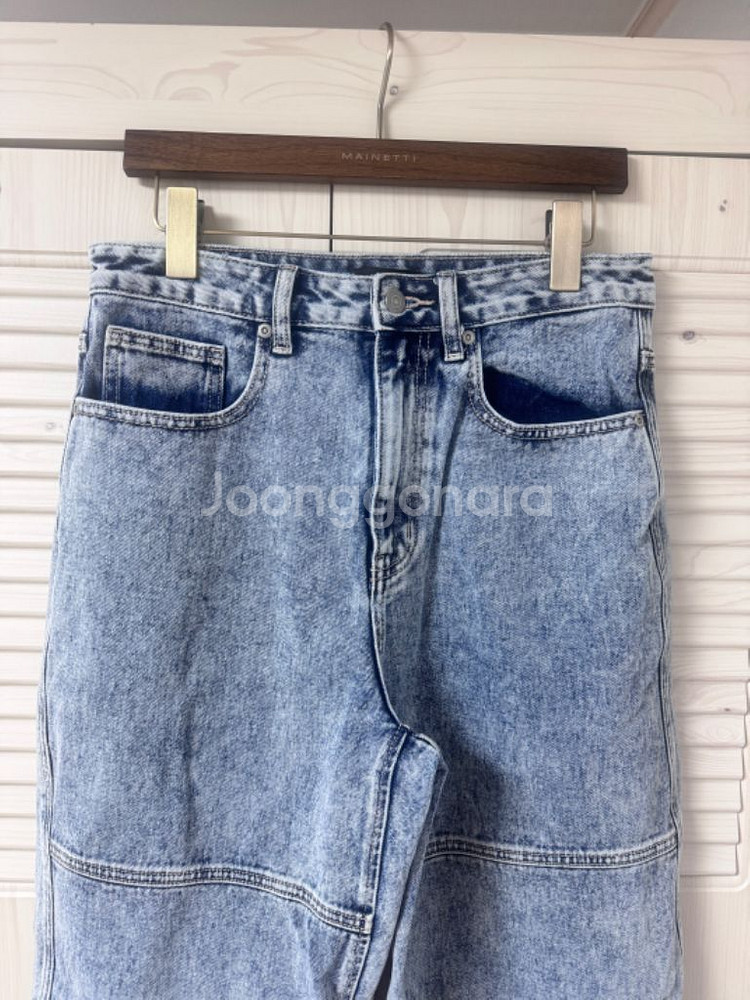 무탠다드 패널드 니 카펜터팬츠 연청 30--1