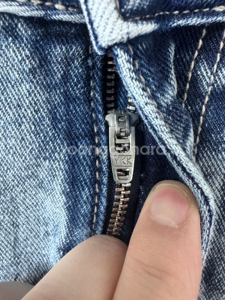 무탠다드 패널드 니 카펜터팬츠 연청 30--2
