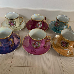 일본 빈티지 커피잔 6세트