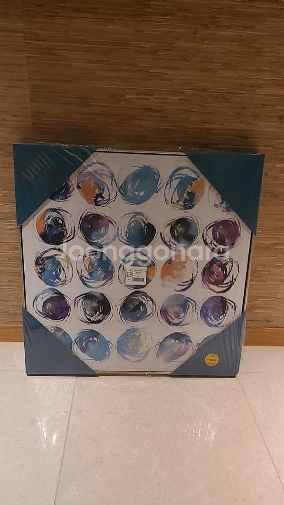 캔버스 아트 액자 써클(블루)(새상품)--5
