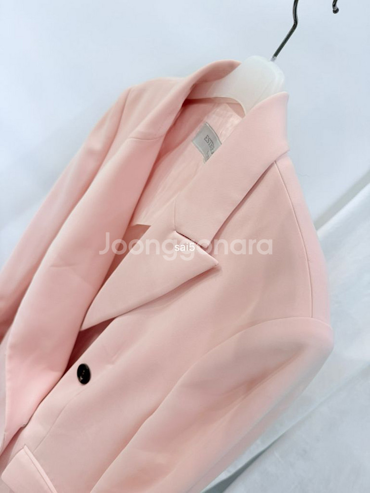 에스더드갓 핑크 고퀄 오버핏자켓--7