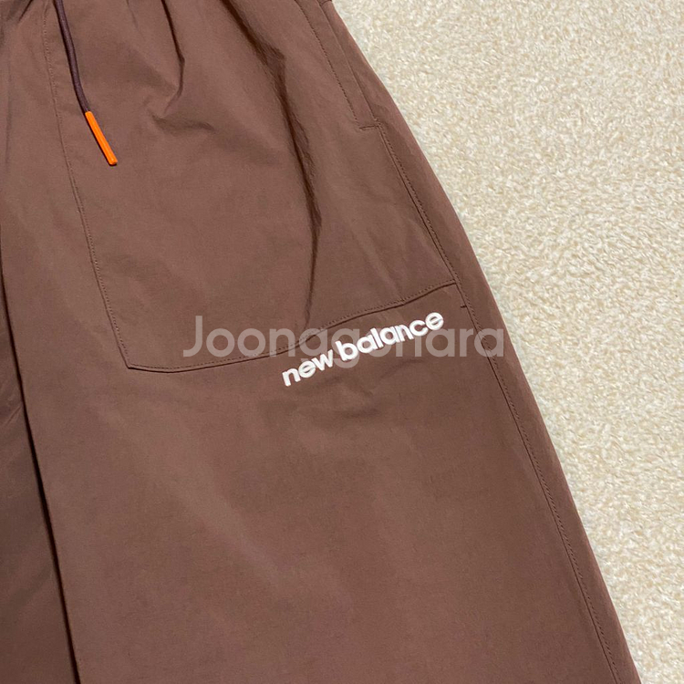 (정품) 뉴발란스 키즈 브라운 7부 우븐 팬츠 160--1