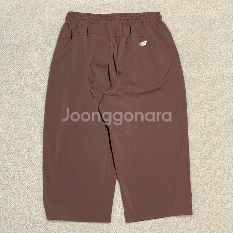 (정품) 뉴발란스 키즈 브라운 7부 우븐 팬츠 160--2