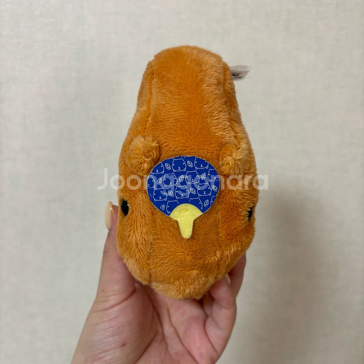 고전 빈티지 부채 카피바라상 인형--0